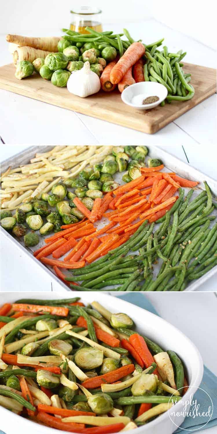 Simple Garlic Roasted Vegetables