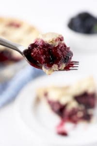 Paleo Black and Blueberry Pie | The Real Food Dietitians | https://maryannjaacobsen.com/paleo-black-and-blueberry-pie/