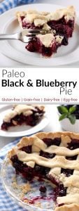 Paleo Black and Blueberry Pie | The Real Food Dietitians | https://maryannjaacobsen.com/paleo-black-and-blueberry-pie/