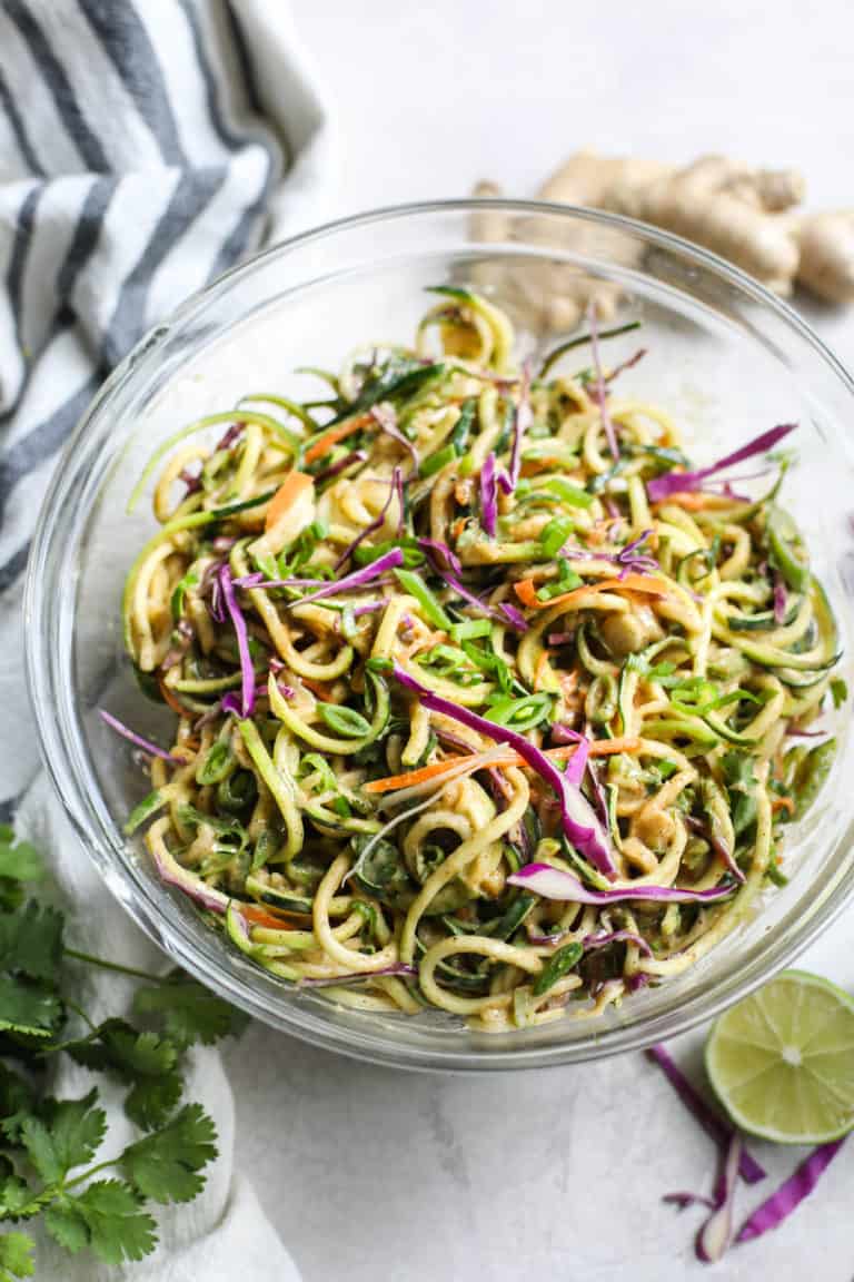 Spicy Asian Zucchini Noodles