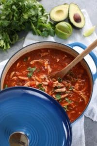 Chicken Tortilla-less Soup 