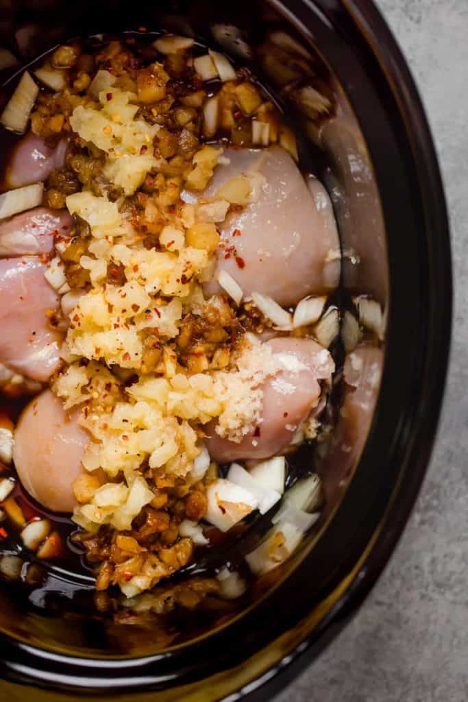 Slow Cooker Hawaiian Shredded Chicken
