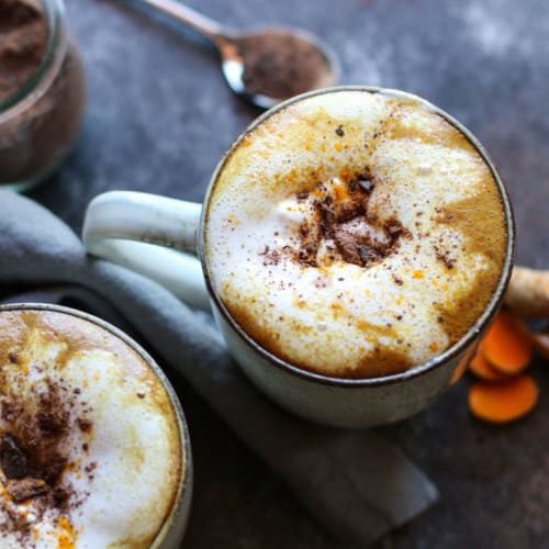 Spiced Golden Milk Hot Cocoa | The Real Food Dietitians | https://maryannjaacobsen.com/spiced-golden-milk-hot-cocoa/
