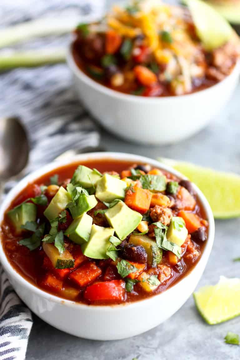 Veggie Loaded Turkey Chili