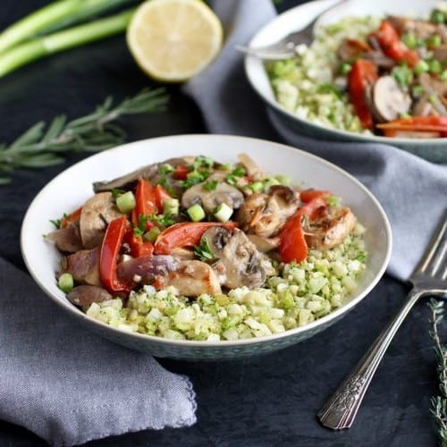 Garlic Herb Chicken Veggie Skillet