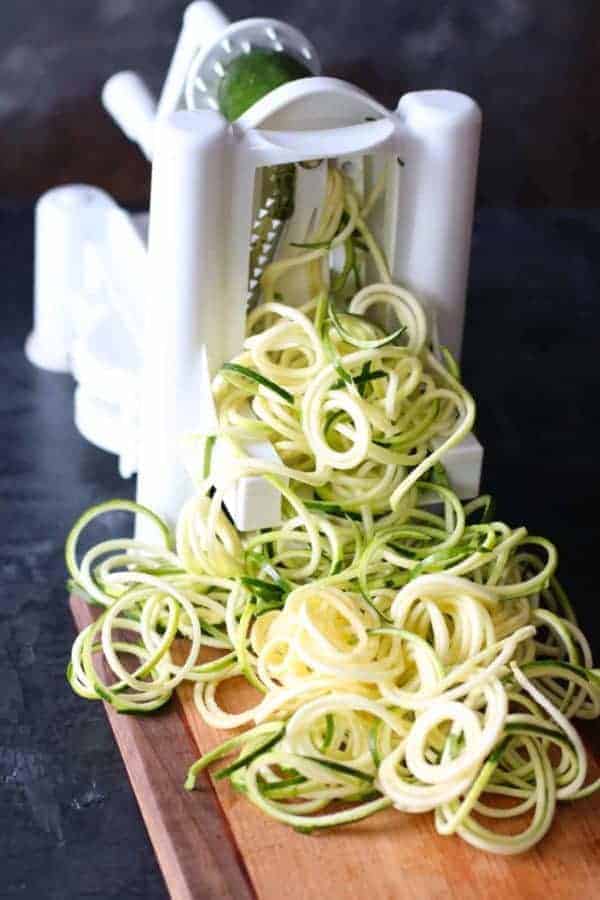 spiralized zucchini