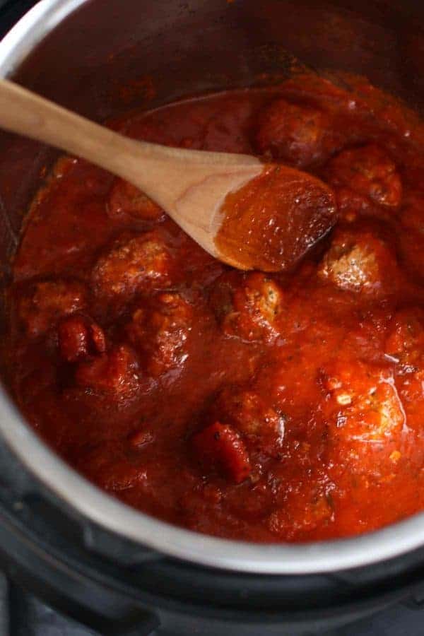 instant pot meatballs and marinara
