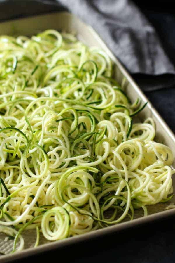 spiralized zucchini