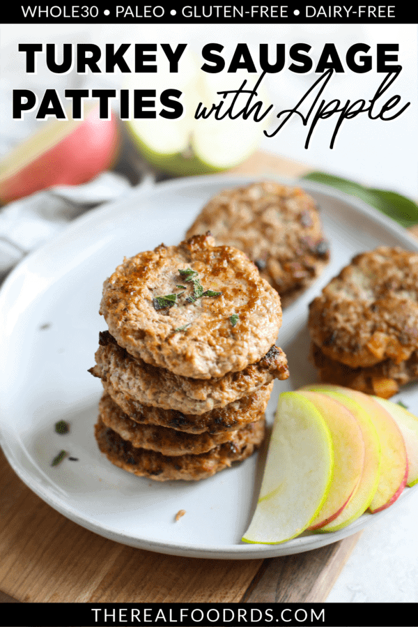 Turkey Sausage Patties Pin for Pinterest