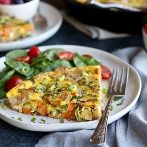 Sweet Potato Chicken Sausage Egg Bake