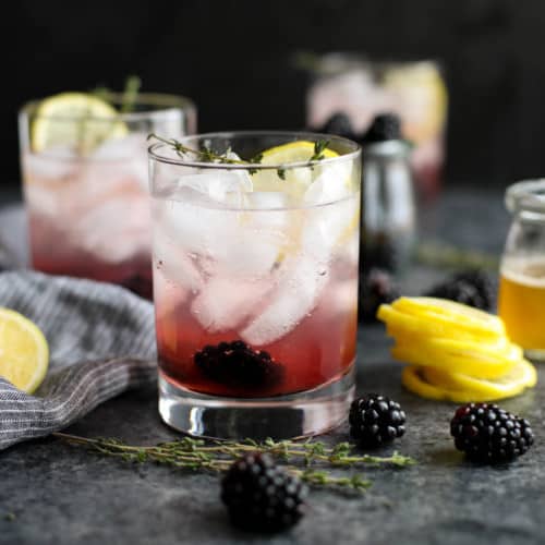 Blackberry Lemon Thyme Sparkler