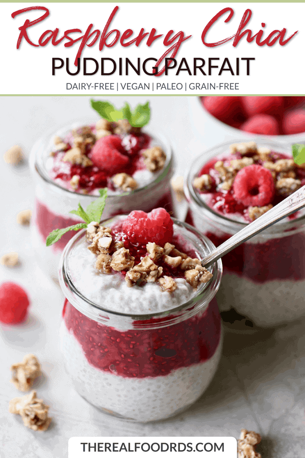 Short Pin Image for Raspberry Chia Pudding Parfait