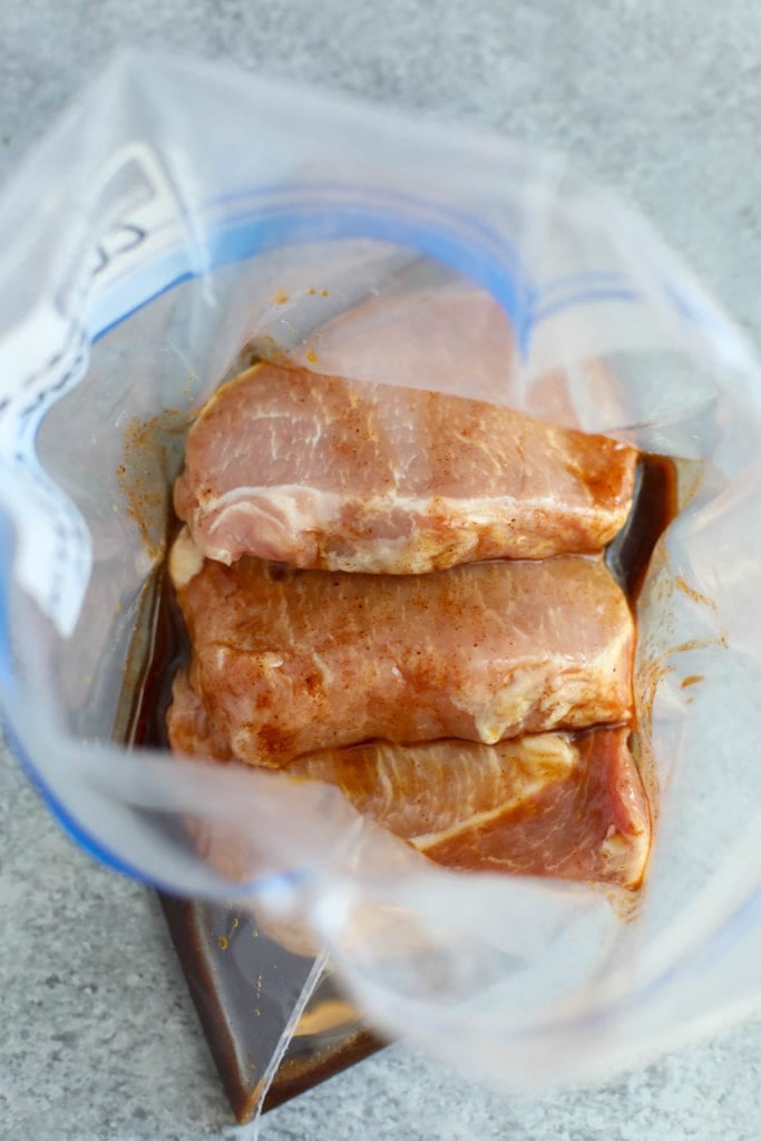 Chinese 5 Spice Marinade. One of the 5 pork marinades in a zip-top bag.