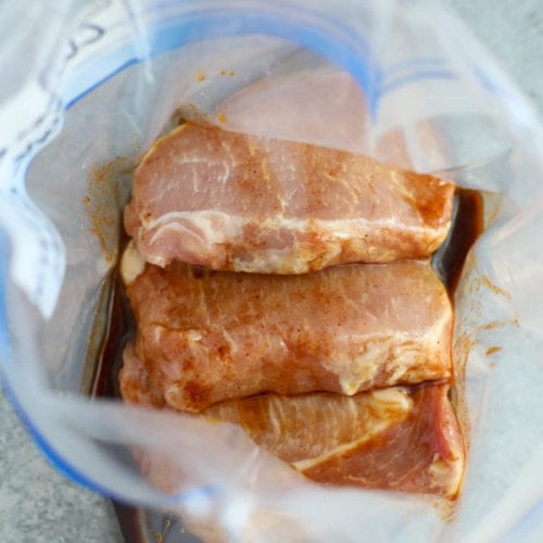 Chinese 5 Spice Marinade. One of the 5 pork marinades in a zip-top bag.