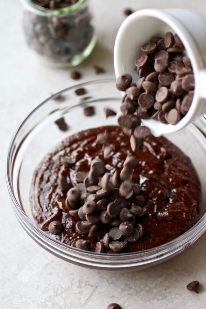 The Best Fudgy Paleo Brownies batter in a bowl