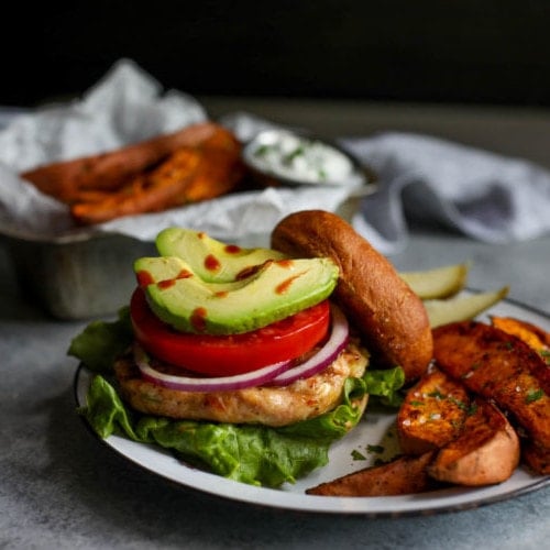 Chipotle Cheddar Chicken Burgers