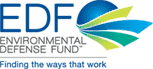 Environmental Defense Fund logo that is linked to the Seafood Selector.