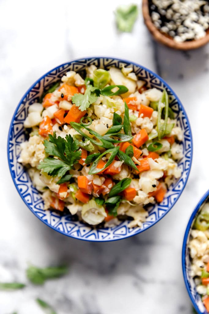 Sheet Pan Cauliflower Fried Rice