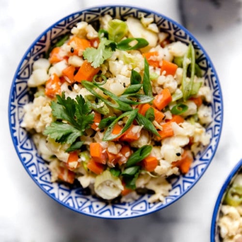 Sheet Pan Cauliflower Fried Rice