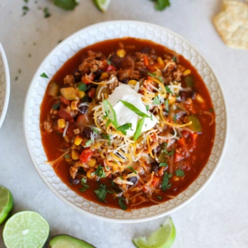 Instant Pot Veggie Loaded Turkey Chili
