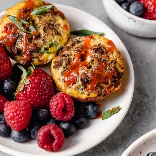 Sausage Hash Brown Egg Muffins