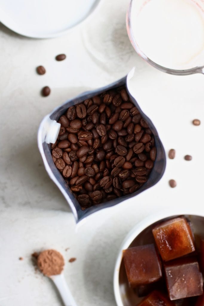 Purity coffee bean for the healthy mocha frap