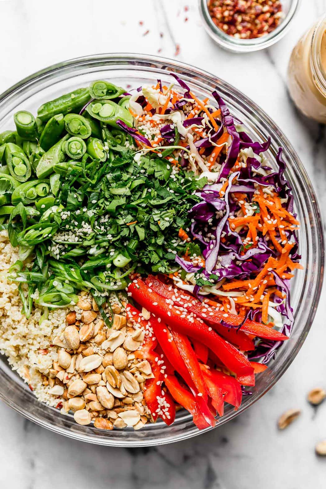 Thai Peanut Quinoa Salad Ingredients