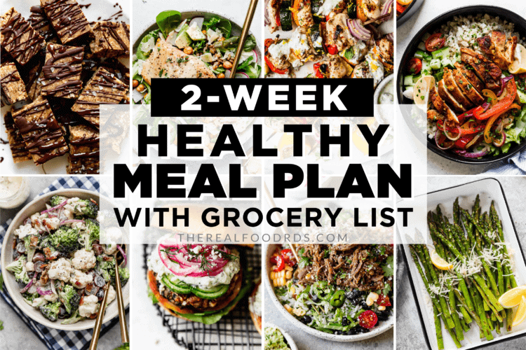 Collage of healthy recipes with text overlay