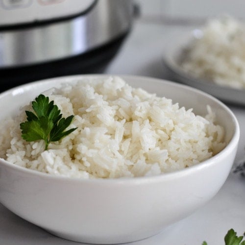 A bowl of jasmine rice