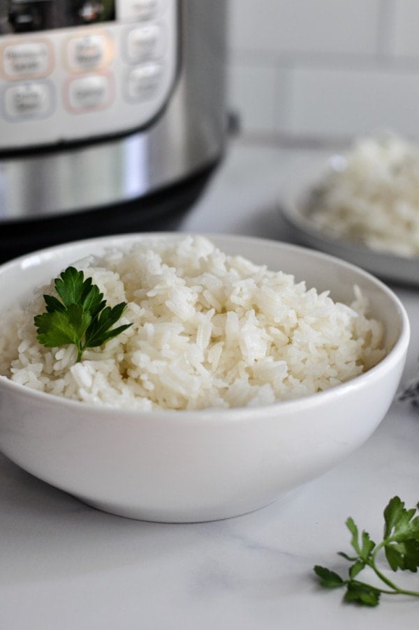 A bowl of jasmine rice