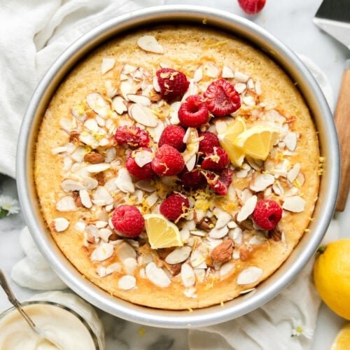 Raspberry Coffee Cake with Lemon