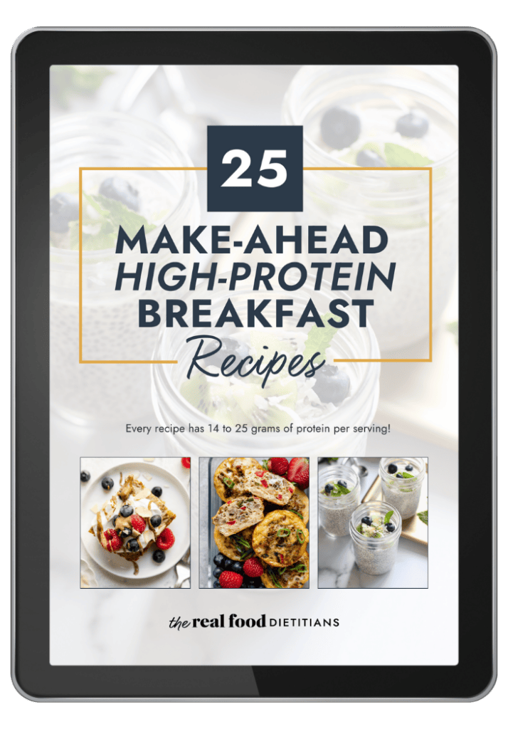25 make ahead high protein breakfast recipes image with text
