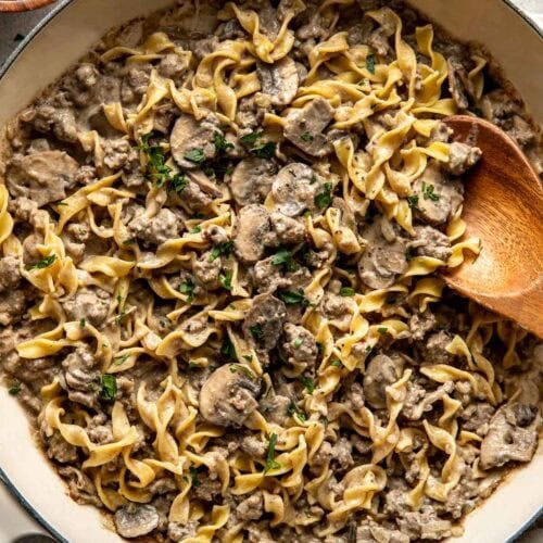 Easy + Delicious Ground Beef Stroganoff