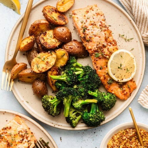 Sheet Pan Honey Mustard Salmon